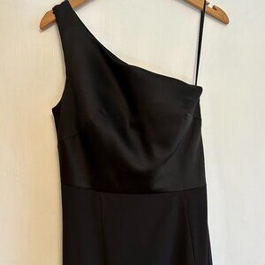 Jenny Yoo - Black One Shoulder Dress - Satin & Crepe
